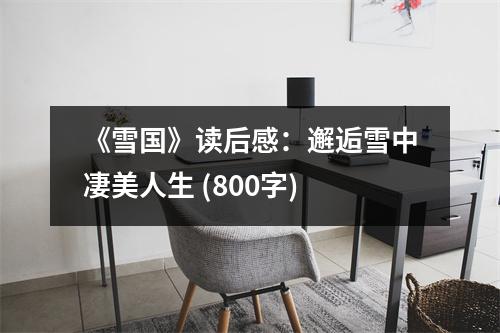 《雪國》讀后感：邂逅雪中凄美人生 (800字)