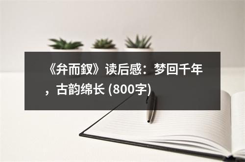 《弁而釵》讀后感：夢(mèng)回千年，古韻綿長(zhǎng) (800字)