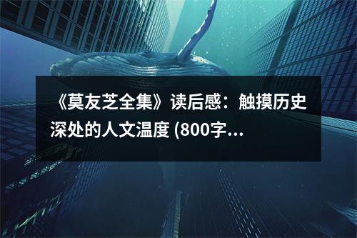 《莫友芝全集》讀后感：觸摸歷史深處的人文溫度 (800字)