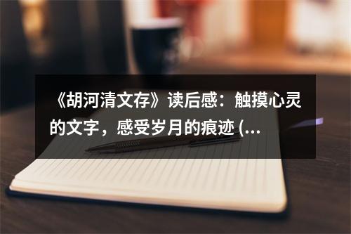 《胡河清文存》讀后感：觸摸心靈的文字，感受歲月的痕跡 (750字)