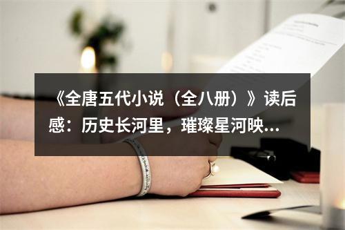 《全唐五代小說（全八冊）》讀后感：歷史長河里，璀璨星河映古今 (900字)