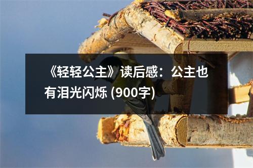 《輕輕公主》讀后感：公主也有淚光閃爍 (900字)