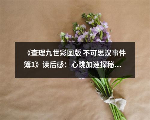 《查理九世彩圖版 不可思議事件簿1》讀后感：心跳加速探秘奇案 (700字)