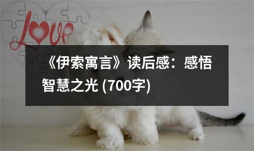 《伊索寓言》讀后感：感悟智慧之光 (700字)