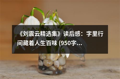 《劉震云精選集》讀后感：字里行間藏著人生百味 (950字)