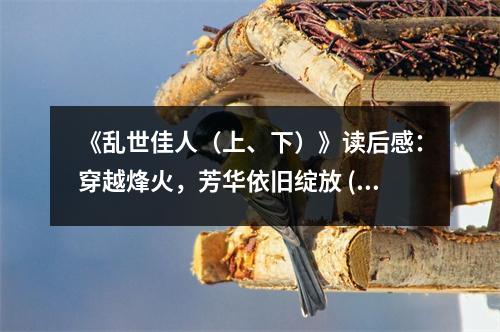 《亂世佳人（上、下）》讀后感：穿越烽火，芳華依舊綻放 (900字)