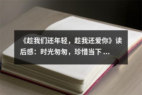 《趁我們還年輕，趁我還愛你》讀后感：時光匆匆，珍惜當(dāng)下 (750字)