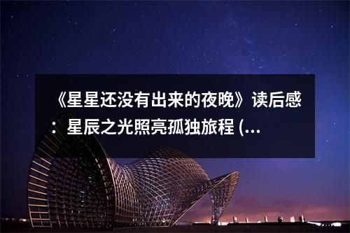 《星星還沒有出來的夜晚》讀后感：星辰之光照亮孤獨(dú)旅程 (1050字)