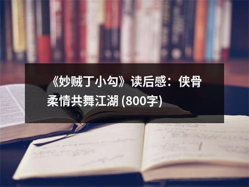《妙賊丁小勾》讀后感：俠骨柔情共舞江湖 (800字)