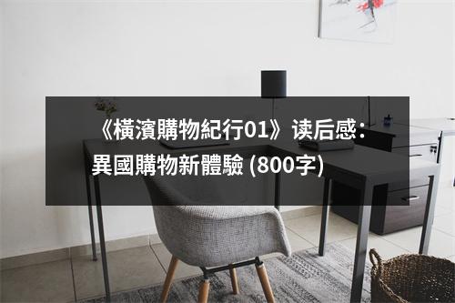 《橫濱購物紀行01》讀后感：異國購物新體驗 (800字)