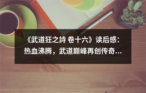 《武道狂之詩 卷十六》讀后感：熱血沸騰，武道巔峰再創(chuàng)傳奇 (750字)