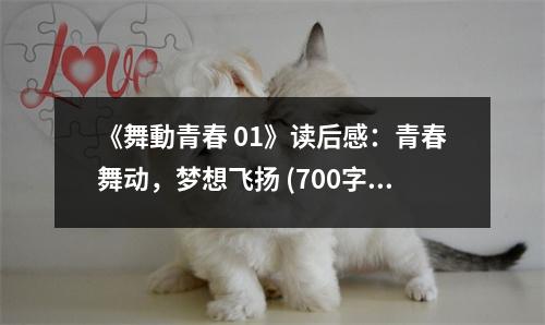 《舞動(dòng)青春 01》讀后感：青春舞動(dòng)，夢(mèng)想飛揚(yáng) (700字)