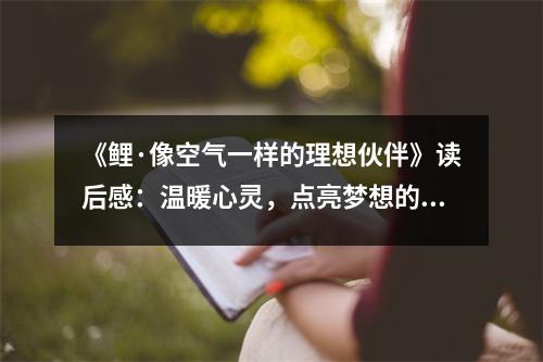 《鯉·像空氣一樣的理想伙伴》讀后感：溫暖心靈，點亮夢想的燈塔 (850字)
