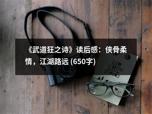 《武道狂之詩(shī)》讀后感：俠骨柔情，江湖路遠(yuǎn) (650字)