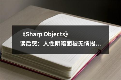 《Sharp Objects》讀后感：人性陰暗面被無情揭露 (1100字)
