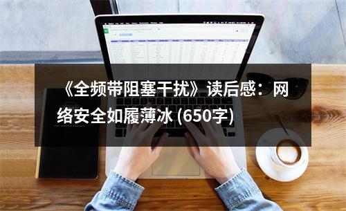 《全頻帶阻塞干擾》讀后感：網(wǎng)絡(luò)安全如履薄冰 (650字)