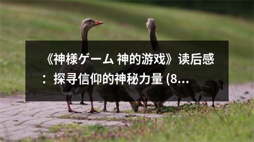 《神様ゲーム 神的游戲》讀后感：探尋信仰的神秘力量 (800字)