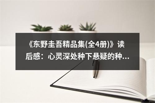 《東野圭吾精品集(全4冊)》讀后感：心靈深處種下懸疑的種子 (800字)