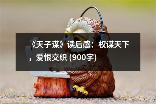 《天子謀》讀后感：權(quán)謀天下，愛恨交織 (900字)
