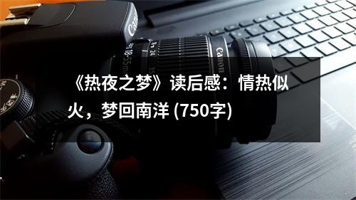 《熱夜之夢(mèng)》讀后感：情熱似火，夢(mèng)回南洋 (750字)