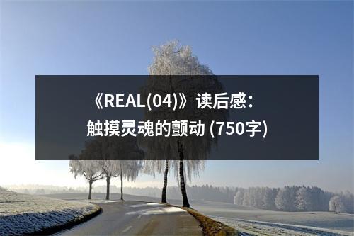 《REAL(04)》讀后感：觸摸靈魂的顫動(dòng) (750字)