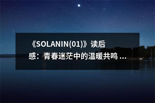 《SOLANIN(01)》讀后感：青春迷茫中的溫暖共鳴 (650字)