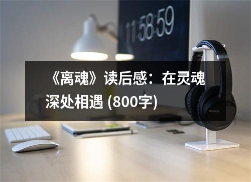 《離魂》讀后感：在靈魂深處相遇 (800字)