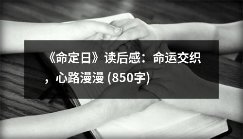 《命定日》讀后感：命運(yùn)交織，心路漫漫 (850字)