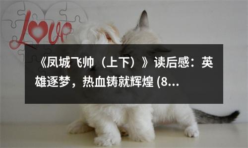 《鳳城飛帥（上下）》讀后感：英雄逐夢，熱血鑄就輝煌 (800字)