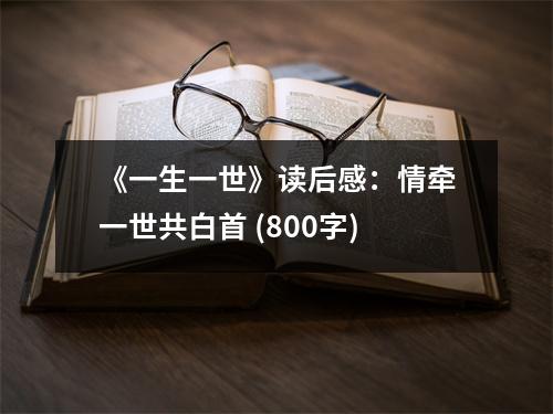 《一生一世》讀后感：情牽一世共白首 (800字)