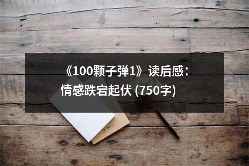 《100顆子彈1》讀后感：情感跌宕起伏 (750字)