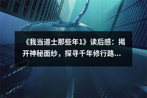 《我當(dāng)?shù)朗磕切┠?》讀后感：揭開(kāi)神秘面紗，探尋千年修行路 (850字)