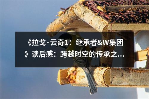 《拉戈·云奇1：繼承者&W集團(tuán)》讀后感：跨越時(shí)空的傳承之旅 (1000字)