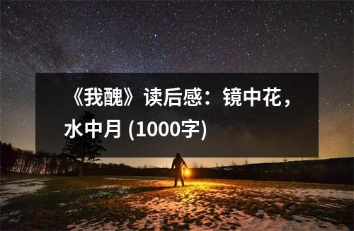 《我醜》讀后感：鏡中花，水中月 (1000字)