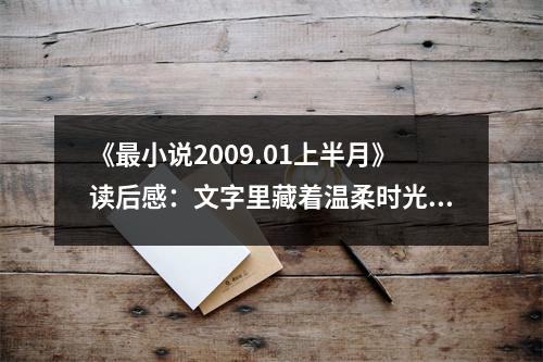 《最小說2009.01上半月》讀后感：文字里藏著溫柔時光 (1050字)
