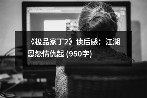 《極品家丁2》讀后感：江湖恩怨情仇起 (950字)