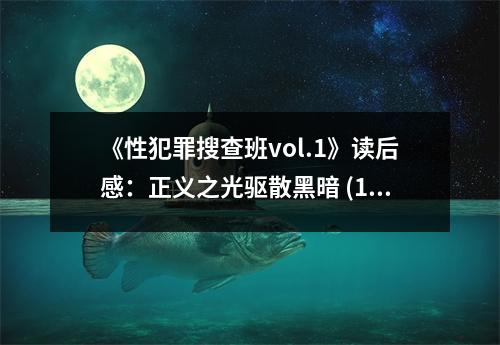 《性犯罪搜查班vol.1》讀后感：正義之光驅(qū)散黑暗 (1150字)