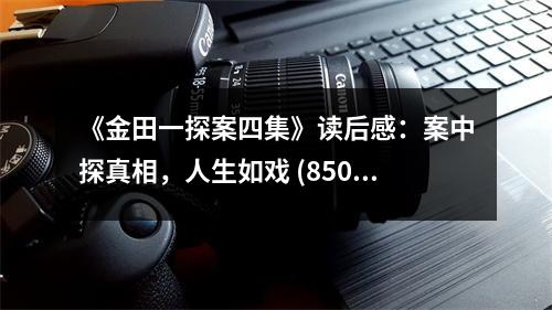 《金田一探案四集》讀后感：案中探真相，人生如戲 (850字)