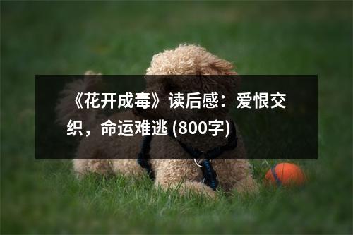 《花開(kāi)成毒》讀后感：愛(ài)恨交織，命運(yùn)難逃 (800字)