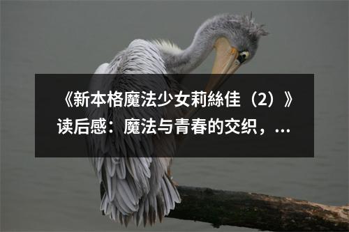 《新本格魔法少女莉絲佳（2）》讀后感：魔法與青春的交織，夢(mèng)想的翅膀在飛翔 (1150字)
