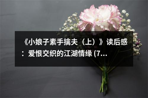 《小娘子素手擒夫（上）》讀后感：愛恨交織的江湖情緣 (750字)