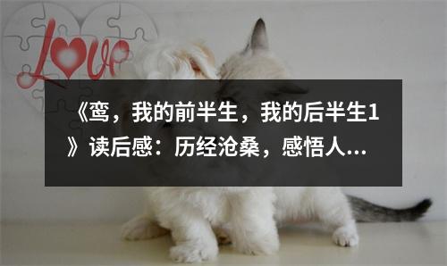 《鸞，我的前半生，我的后半生1》讀后感：歷經滄桑，感悟人生百態(tài) (900字)