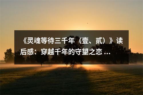 《靈魂等待三千年（壹、貳）》讀后感：穿越千年的守望之戀 (800字)