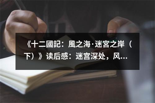 《十二國記：風之海·迷宮之岸（下）》讀后感：迷宮深處，風起海涌，夢回千年 (850字)