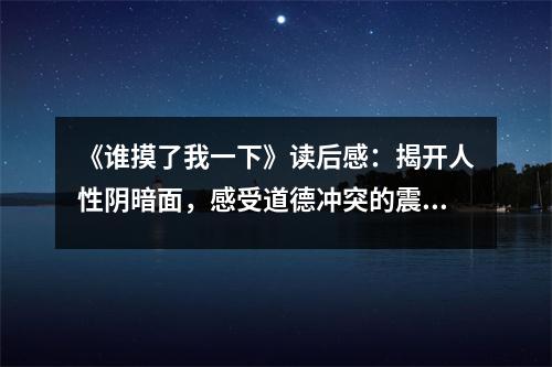 《誰摸了我一下》讀后感：揭開人性陰暗面，感受道德沖突的震撼 (850字)