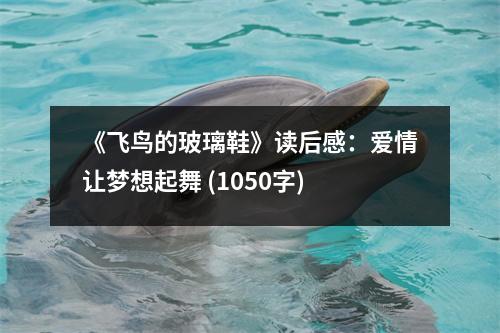 《飛鳥的玻璃鞋》讀后感：愛情讓夢想起舞 (1050字)