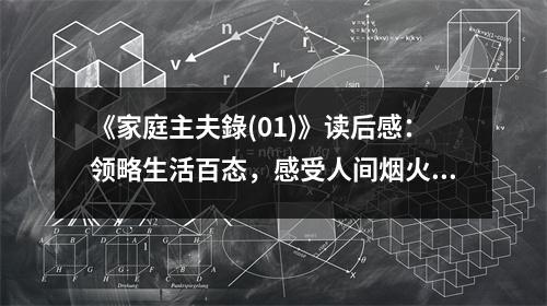 《家庭主夫錄(01)》讀后感：領(lǐng)略生活百態(tài)，感受人間煙火 (900字)