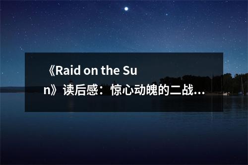 《Raid on the Sun》讀后感：驚心動魄的二戰(zhàn)傳奇 (700字)