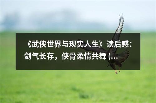 《武俠世界與現(xiàn)實(shí)人生》讀后感：劍氣長存，俠骨柔情共舞 (950字)