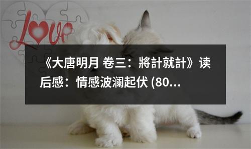 《大唐明月 卷三：將計就計》讀后感：情感波瀾起伏 (800字)